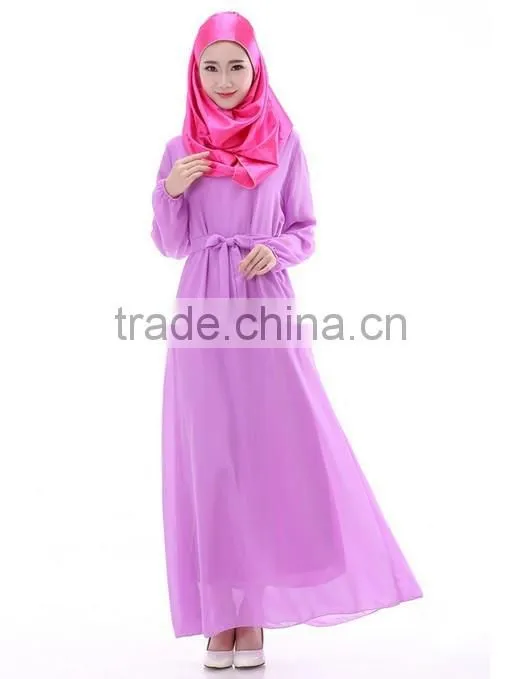 muslim fancy maxi dress with long sleeve