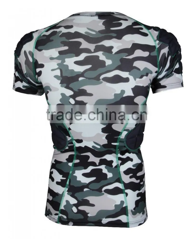 Safe guard honeycomb compression Camo padding shirt