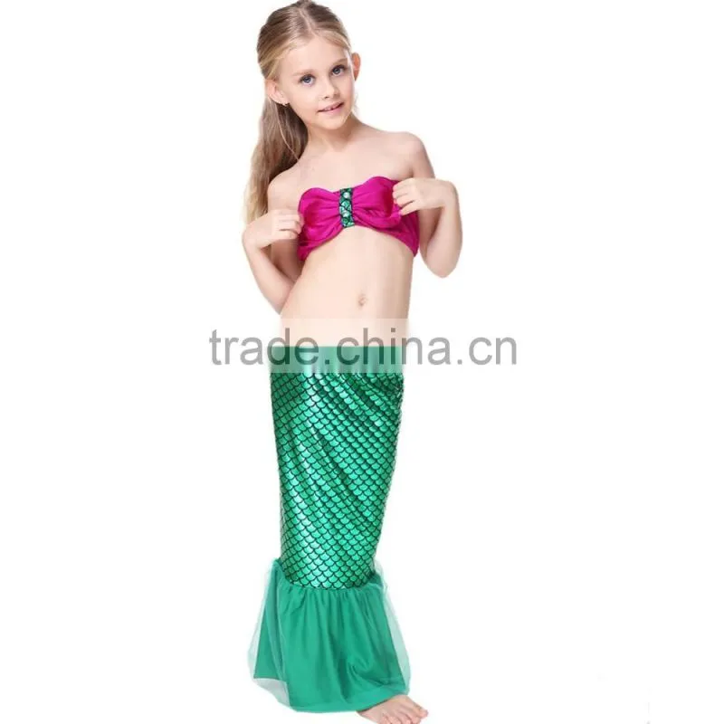 Swimmable Mermaid Tail Costume Swimwear Princess Mermaid Bikini Swimsuit