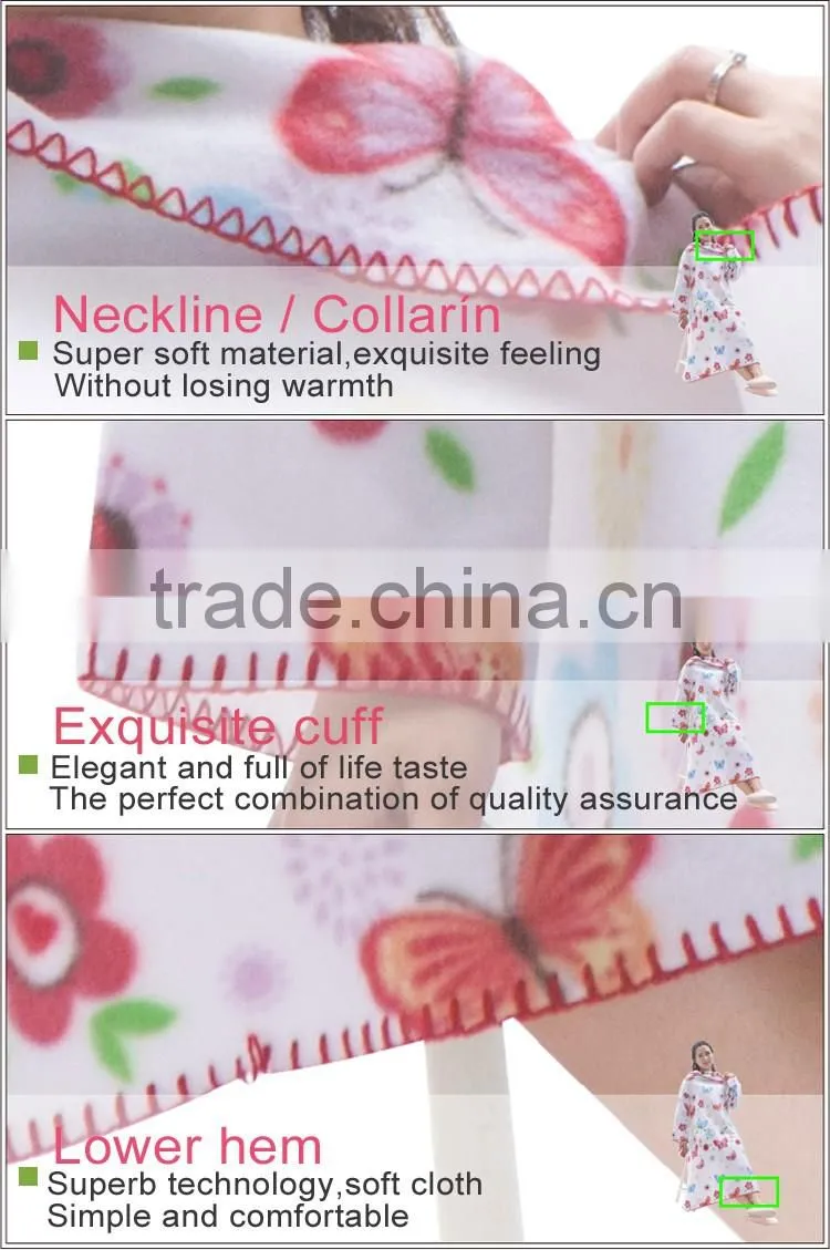 2016 Hot sales 100% polyester slanket made in china adults tv blanket