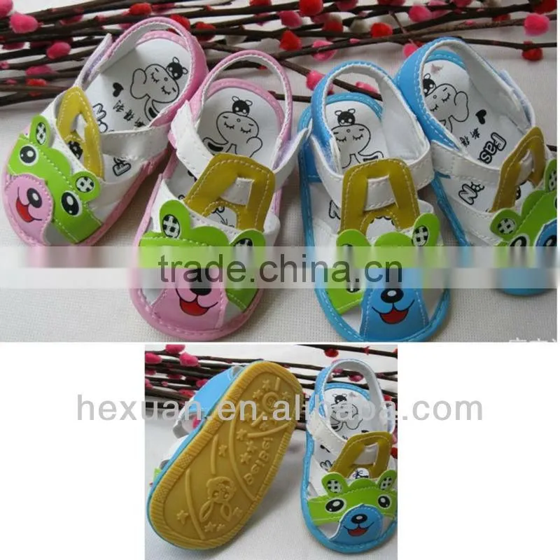 handmade china rubber sole baby leather shoes