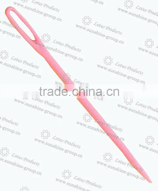 Plastic Sweater Sewing Needles Safety Plastic Needle Colorful Hand Plastic Sewing Needles For Knitting