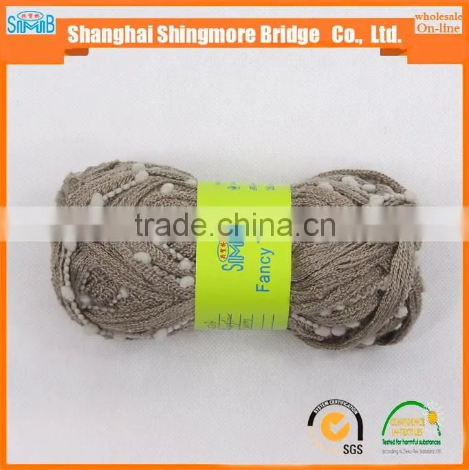China factory wholesale acrylic polyester blended fancy yarn used for knitting scarf