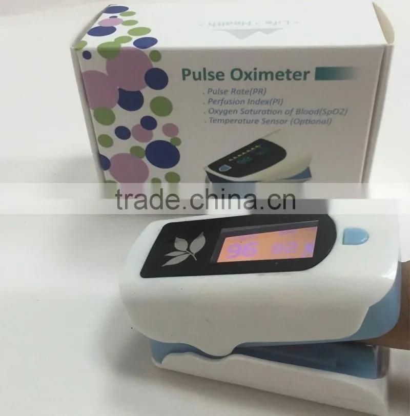 2017 Hot Sale LCD Display Finger Pulse Oximetet Perfusion Index Oxygen Saturation of Blood