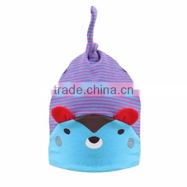 new design cute bear knitted kids cotton hat