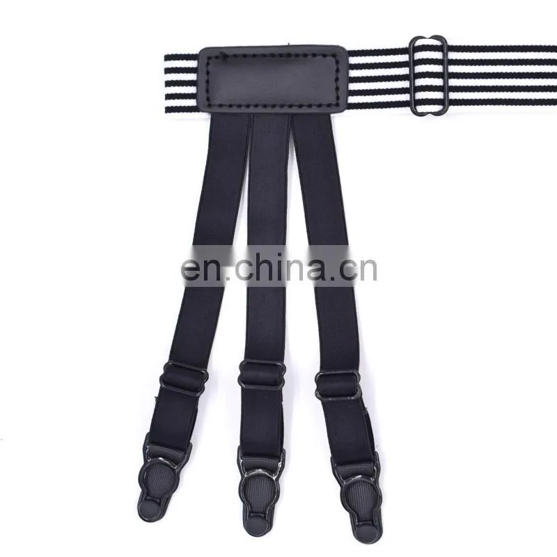 Wholesale mens new style shirt suspenders shirt stays holders