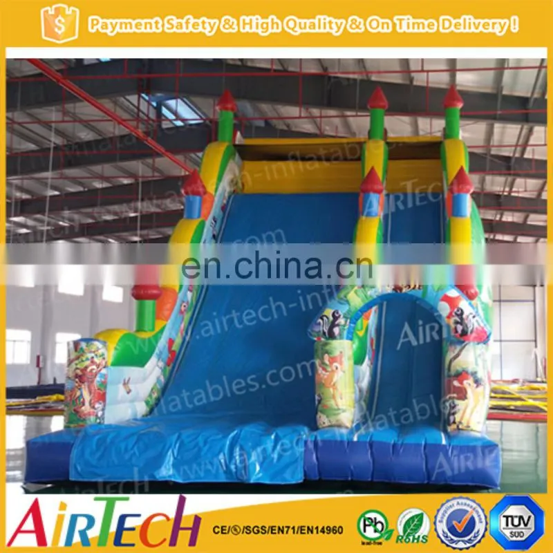 popular playground toy cheap inflatable water slides for sale