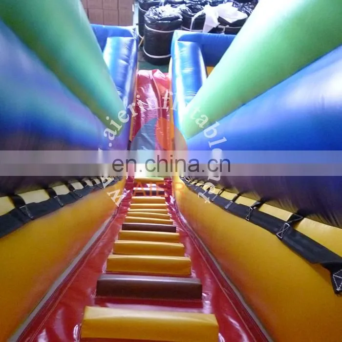 Most popular child and adult sport games inflatable slide cheap double lane water slide inflatable for sale