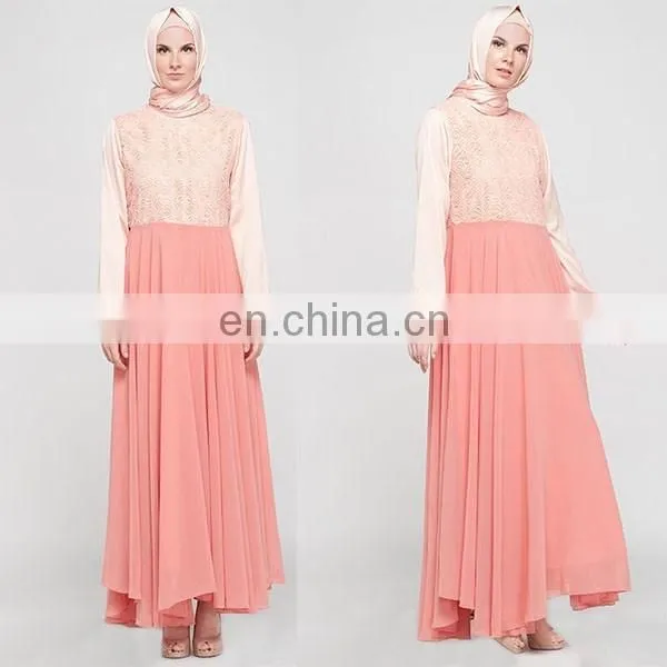 High quality chiffon muslim dress 2016 latest design women jubah abaya dubai
