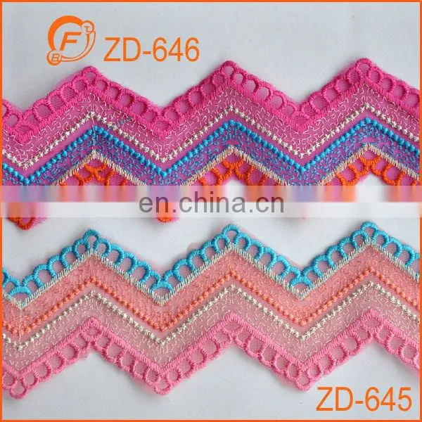 fashion quality embroidered polyester braid trim