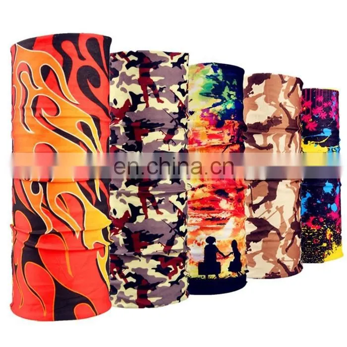 custom logo printed tube turban Army camouflage scarf soldiers' scarf