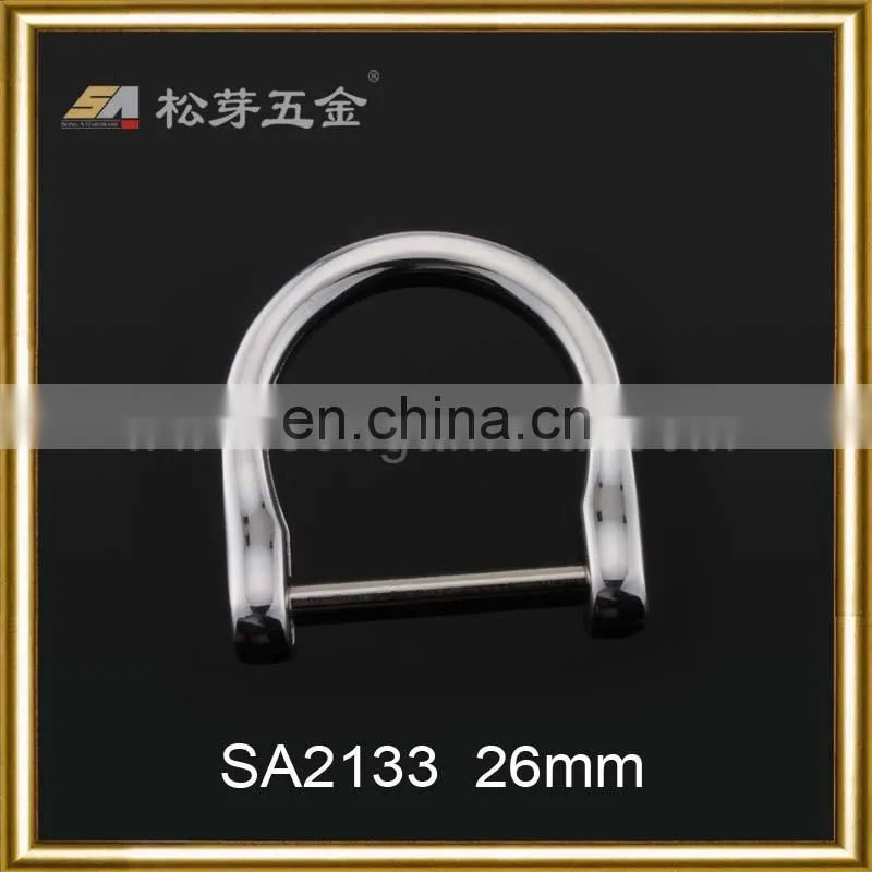 Custom metal accessories openable D ring, detachable D ring, screw ring