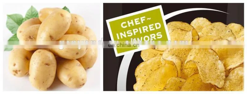 full automatic Potato chips making machine with automatic potato chips packing