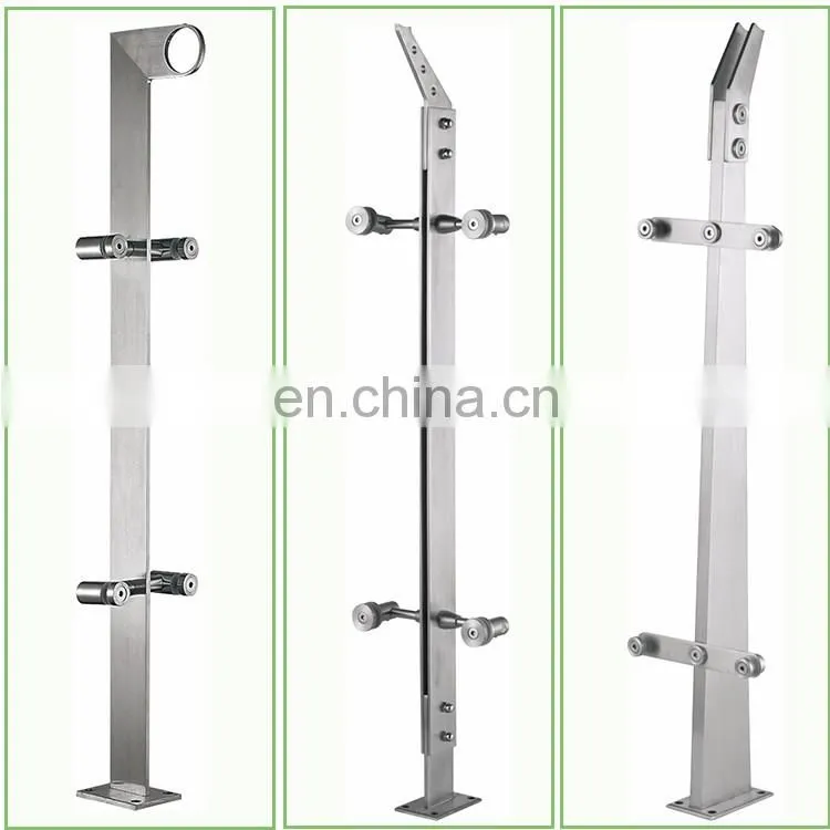 PEMCO Project Glass Railing High end stair 304 stainless steel glass handrail