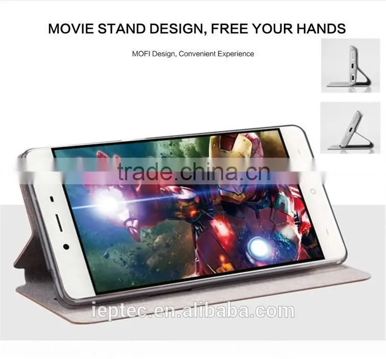 MOFi Original PU Leather Flip Case Cover for OnePlus X , Smartphone TPU case for One Plus X