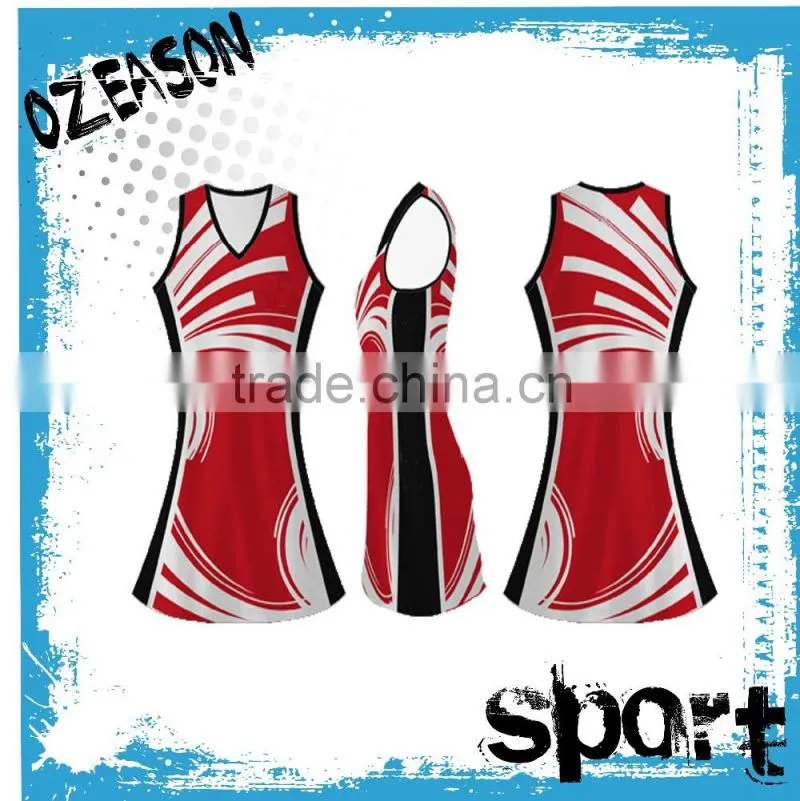 Hot sale customized ladies netball dresses for netball team