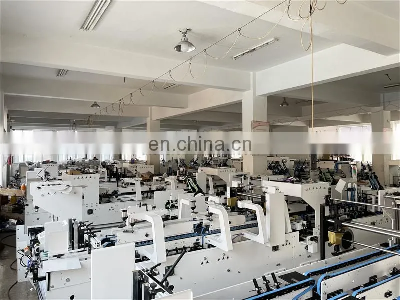 UFG600AG Automatic Pre-fold crash Lock Bottom Folder Gluer, fried chicken packaging box folding gluing machine