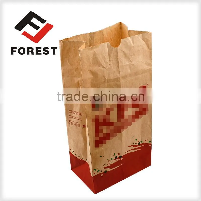 Brown paper food bags, printable paper bags China