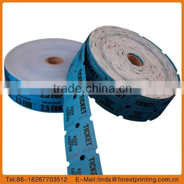 1000pcs per roll double coupon ticket treat raffle ticket
