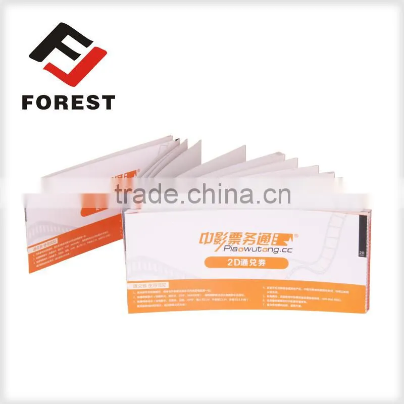 High quality thermal printing paper admission tickets,thermal tickets