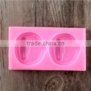 F0677 Cute Duck Fondant Cake Decor Silicon Mould Handmade Chocolate Candy