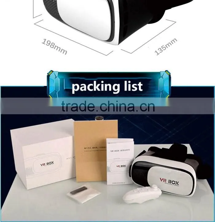 2016 NEW Innovative 3rd Generation Virtual Reality Glasses,VR Box,VR Glasses with bluetooth remote