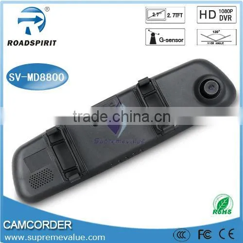 Mirror Ambarella 1080P Car Camera GPS Black Box