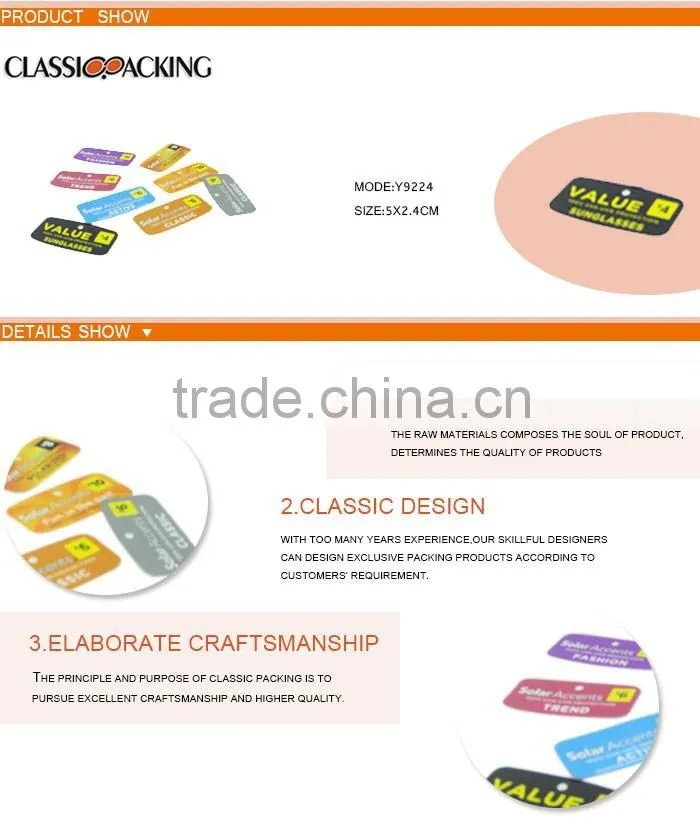 Fashion hang tag design