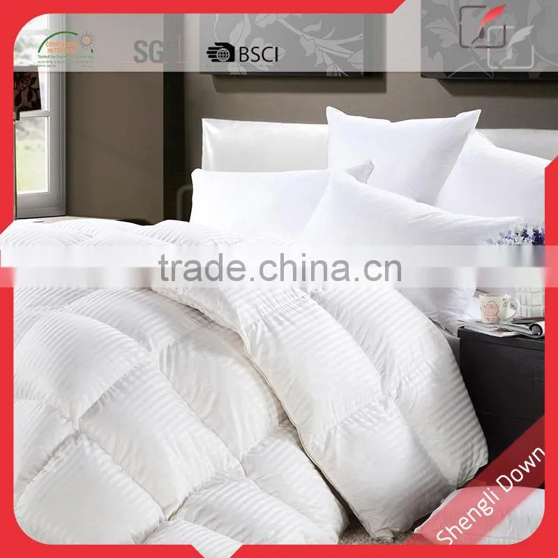 Alibaba China down feather quilt, duck filling quilt