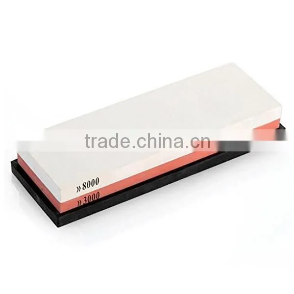 Two Sided Sharpening Stone with base- 3000/8000 fine Grit