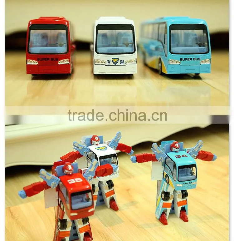 New 2014 Edition Genuine 24cm Transformation Robots Action Figures Classic Toys For Boy's Gifts Robot Change into Bus