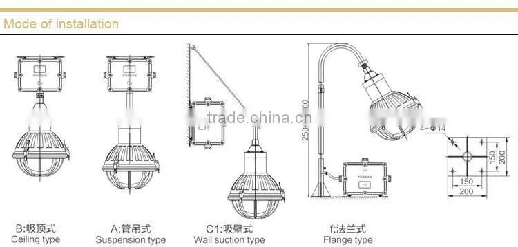 BAD51-G Stainless Steel Explosion proof Light