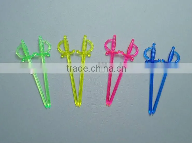 Children New Design Disposable Plastic Fruit Fork