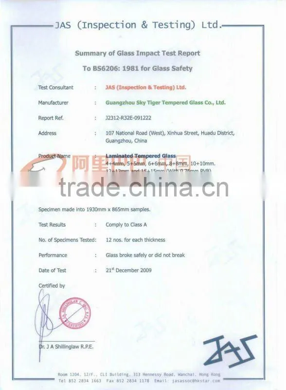 LOW-E insulated building glass guangzhou