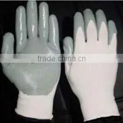 Yellow Cotton Lined Latex Coated Working Glove For Industrial