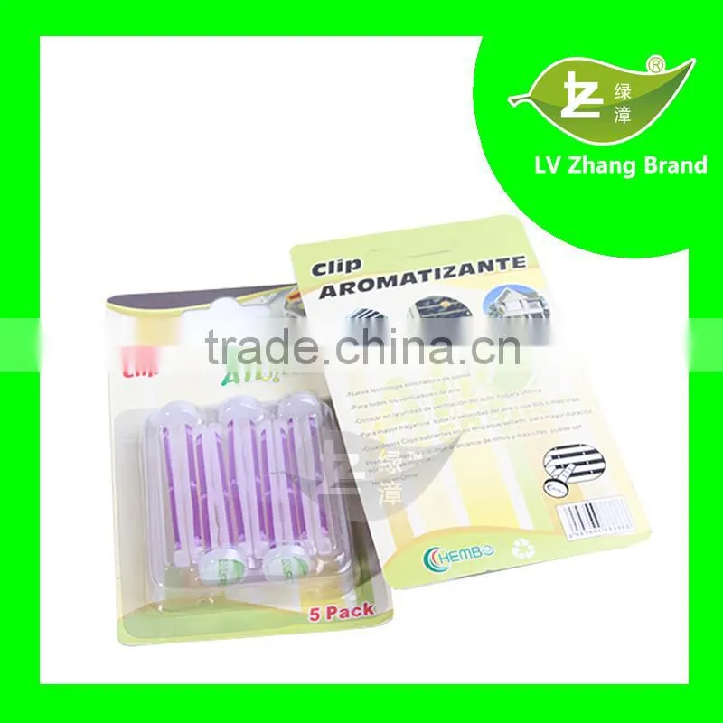 5pk Deodorant Air Freshener Car Vent perfume Clips