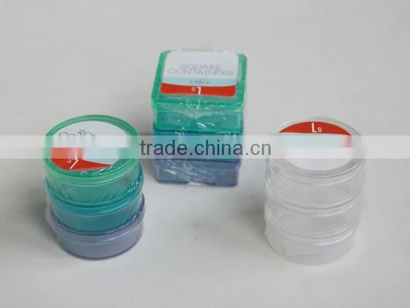 divided container with plastic lid and divider
