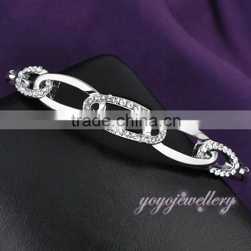 Hi quality make crystal gold fashion bangle
