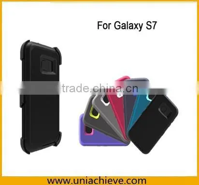 Case for Samsung S6 edge Armor Hybrid Robot phone case with Full body covered light green