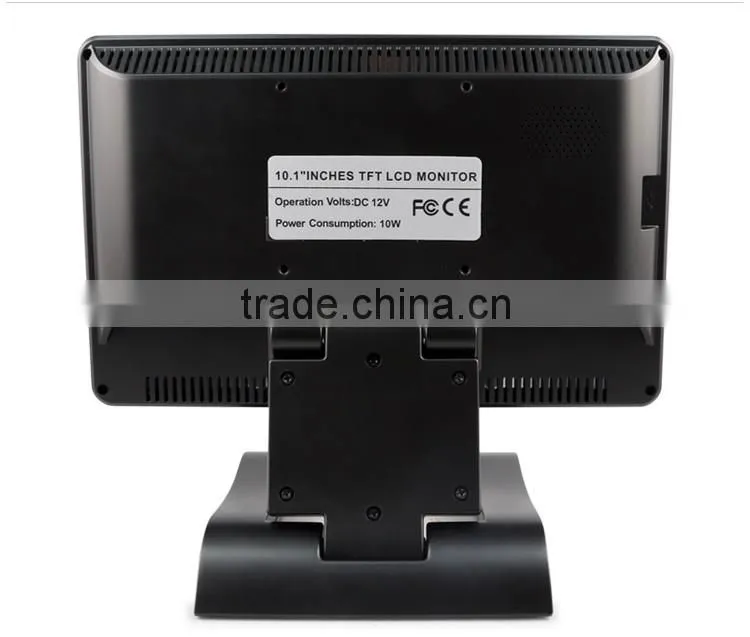 10.1 inch 4-wires resistive touch LCD monitor with VGA input
