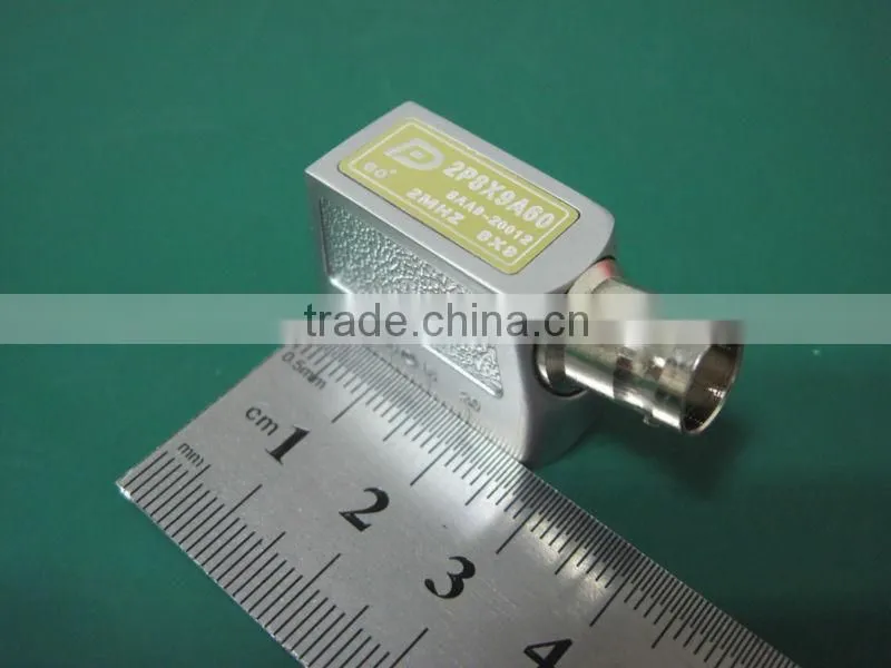 Angle beam transducer for weld inspection