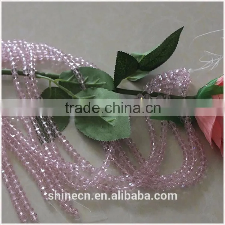 wholesale factory price general colorful loose beads 4mm 6mm 8mm faceted roundelle glass crystal beads