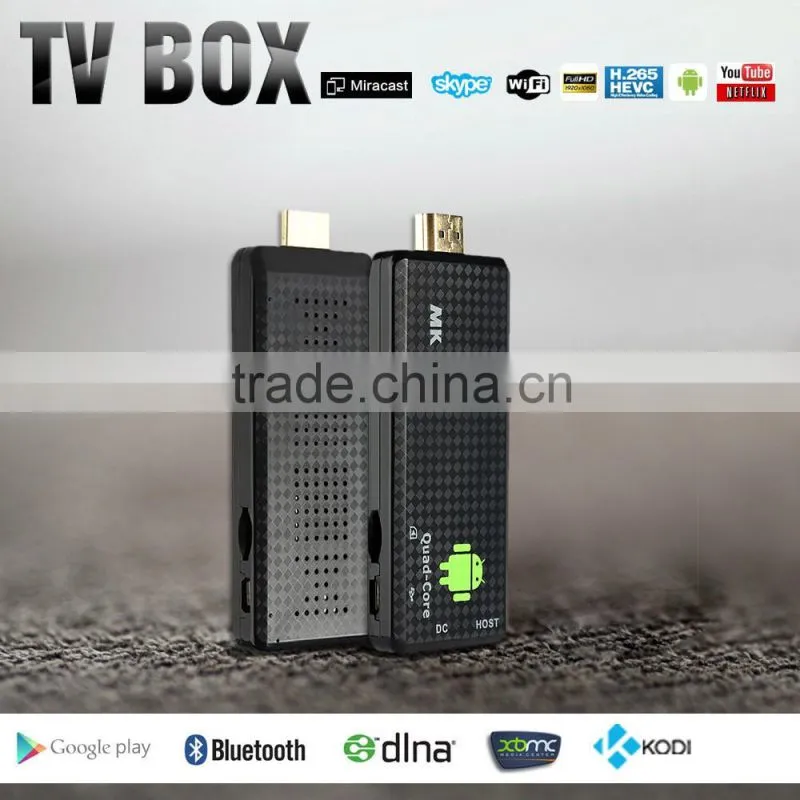 Vensmile Android tv stick MK809IV RK3128 Quad core 1GB/8GB BT4.0 WIFI 1080p H.265 KODI 16.0 RK3128 Android TV Stick