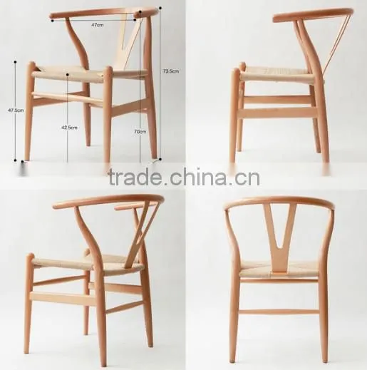 2015 hotsell Modern Black Color Wooden Wishbone Y chair
