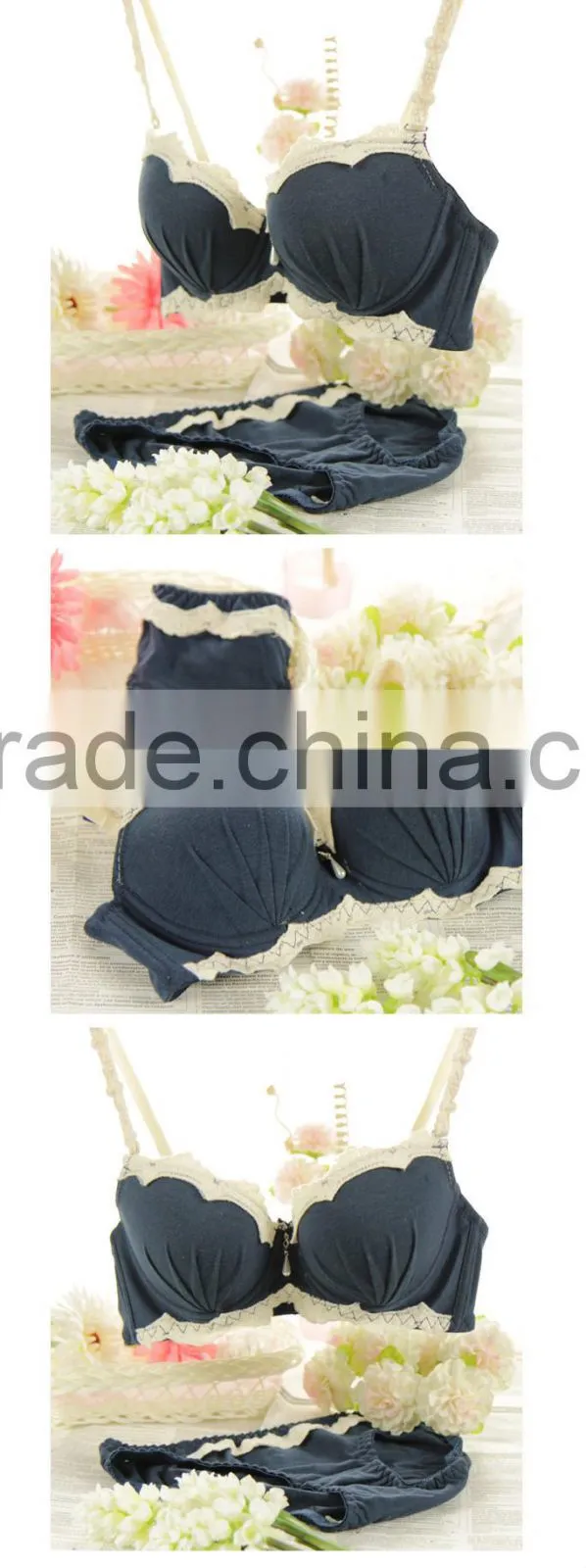 Pink Bow Sexy Bra Set for Girl