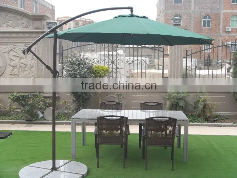 Granite outdoor dining table and chair