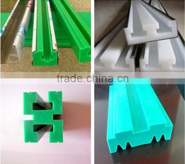 Abrasion resistance conveyor wear strips plastic uhmwpe hdpe upe bend chain guide