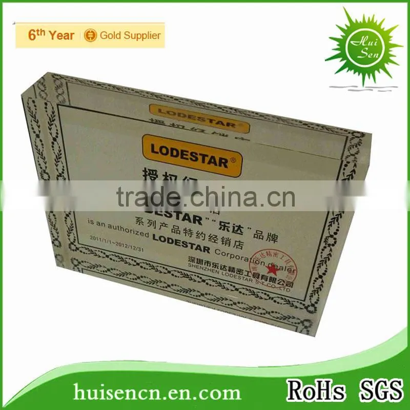 34mm thickness clear acrylic block photo frame