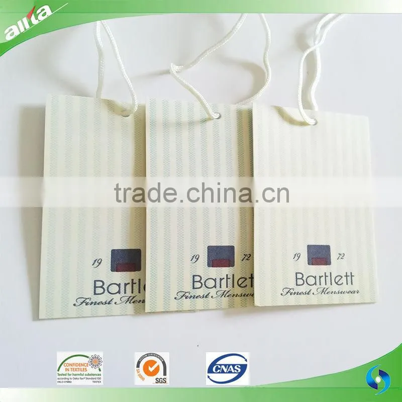 Colorful ripples garment hang tags for kids' clothes