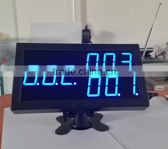 restaurant equipment with led display screen and 3-key table button for waiter service client